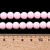 Painted Glass Bead Strands DGLA-S071-8mm-B2-5