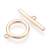 Brass Toggle Clasps KK-E057-09G-2