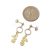 Flower Alloy Stud Dangle Earrings for Women EJEW-JE05925-3