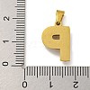 Ion Plating(IP) 304 Stainless Steel Pendants STAS-U024-01P-3