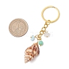 Natural Shell Pendant Keychains KEYC-JKC01094-02-3