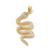 Rack Plating Brass Micro Pave Cubic Zirconia Pendants KK-A160-13G-1