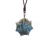 Natural Labradorite Pendants Necklaces PW-WG80763-20-1