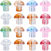64Pcs 8 Colors Transparent Glass Beads GLAA-PA0001-24-7