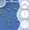 4Pcs 2 Colors Ion Plating(IP) 304 Stainless Steel Pendants STAS-YW0011-25-5