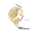 Stylish European American Retro Brass Virgin Mary Open Cuff Ring for Women IC7082-1