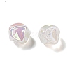 UV Plating Rainbow Iridescent Acrylic Beads LS-PACR-M002-07A-4