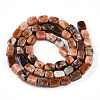 Natural Brecciated Jasper Beads Strands G-T141-30-2