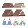 2 Sets Unfinished Wood Triangle Pendants DIY-PH0028-88-7