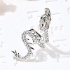 Brass Clear Cubic Zirconia Cuff Earrings EJEW-Q025-01B-P-5