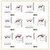 24Pcs 6 Style Acrylic Doll Eyelashes DOLL-PH0001-41B-2