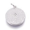 Brass Enamel Pentacle Pendants KK-O113-05B-P-2