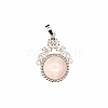 Natural Rose Quartz Pendants PW-WG90859-21-1