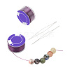 2 Rolls Special Coated Polyester Beading Threads OCOR-NB0002-06F-7