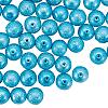 Eco-Friendly Dyed Textured Glass Pearl Round Bead HY-PH0005-02-B-2
