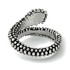 Snake Alloy Open Cuff Rings RJEW-K275-80AS-3