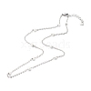 304 Stainless Steel Cable Chain Necklaces NJEW-JN03629-02-2