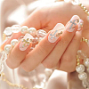 54Pcs 9 Style Zinc Alloy Rhinestone Cabochons MRMJ-HY0001-20-5