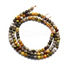 Natural Bumblebee Jasper Beads Strands G-P457-A01-30-3