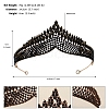 Alloy Rhinestone Hair Bands  for Woman Girls PW-WGA69DD-27-1