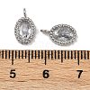 304 Stainless Steel Micro Pave Cubic Zirconia Charms STAS-K302-01E-P-3