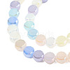 Electroplate Glass Beads Strands EGLA-N002-40B-05-3