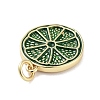 Rack Plating Brass Enamel Pendants KK-M293-39G-05-2