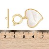 Brass Shell Toggle Clasps KK-K391-12G-4