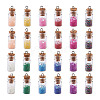 Glass Wishing Bottle Pendant Decorations GLAA-TA0001-08-9