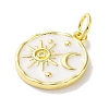 Rack Plated Brass Enamel Pendants KK-Z039-02D-2