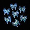 Luminous UV Plating Rainbow Iridescent Acrylic Beads OACR-F006-03G-1