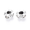 Alloy Rhinestone European Beads FIND-N009-04P-2