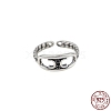 925 Thailand Sterling Silver Finger Rings RJEW-BB58353-6