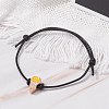 Ice Cream Acrylic Enamel Beads Adjustable Cord Bracelet for Teen Girl Women BJEW-JB07046-4