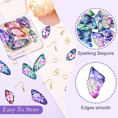 DIY Dangle Earring Making Kits DIY-YW0016-22B-1