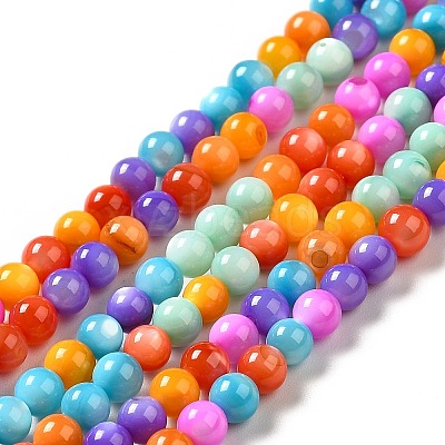 Dyed Natural Freshwater Shell Beads Strands SHEL-G014-05C-04-1