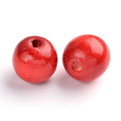 Natural Maple Wood Beads X-TB20mmY-1-1