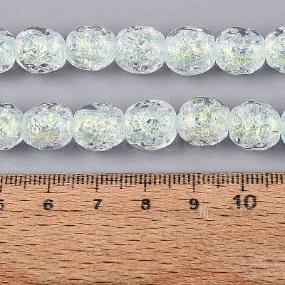 Handmade Foil Glass Beads Strands FOIL-Q002-05J-1