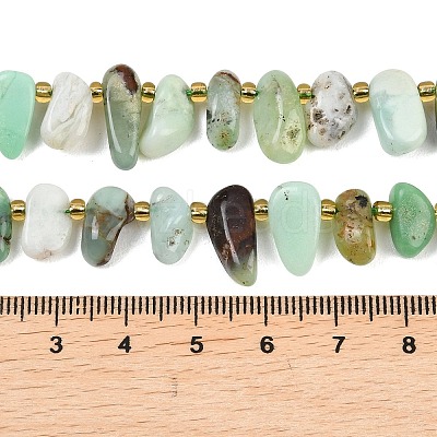 Natural Chrysoprase Beads Strands G-A296-02-1