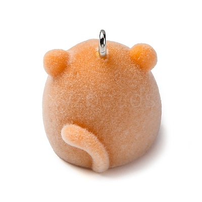 Flocky Animal Resin Pendants FIND-S001-05I-1