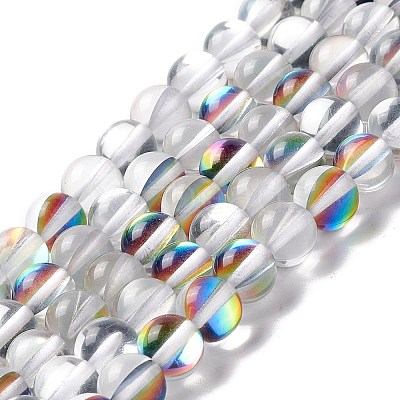 Synthetic Moonstone Beads Strands G-E573-02B-21-1