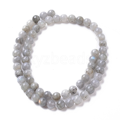 Natural Labradorite Beads Strands G-I261-D02-6mm-1