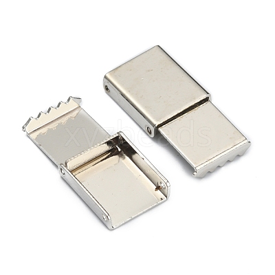 Zinc Alloy Ribbon Crimp Ends FIND-WH0126-13A-P-1