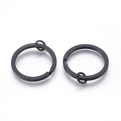 Spray Painted Iron Split Key Rings IFIN-L038-05-FF-1