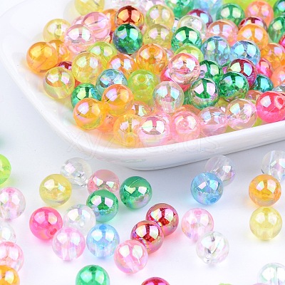 Eco-Friendly Transparent Acrylic Beads PL734M-1