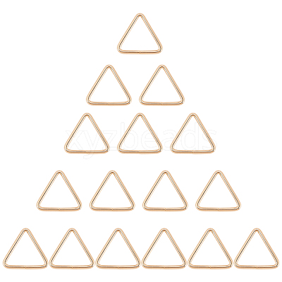 16Pcs Triangle Iron Linking Rings IFIN-CL0001-07KCG-1