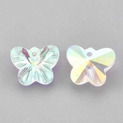 Glass Rhinestone Charms RGLA-T148-17A-1