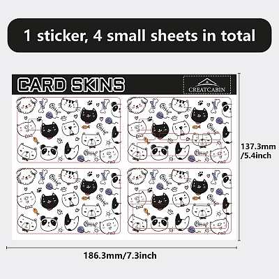 PVC Plastic Waterproof Card Stickers DIY-WH0432-055-1
