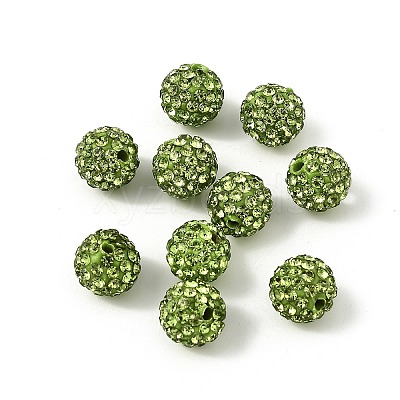 Pave Disco Ball Beads RB-H258-10MM-214-1