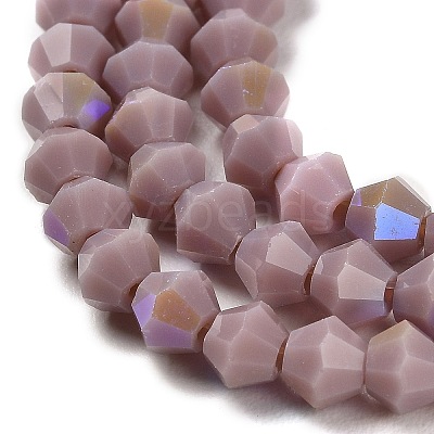 Opaque Solid Color Imitation Jade Glass Beads Strands EGLA-A039-P4mm-L13-1